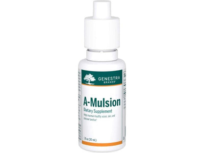 Authentic USA imported Genestra Brands A-Mulsion supplement packaging
