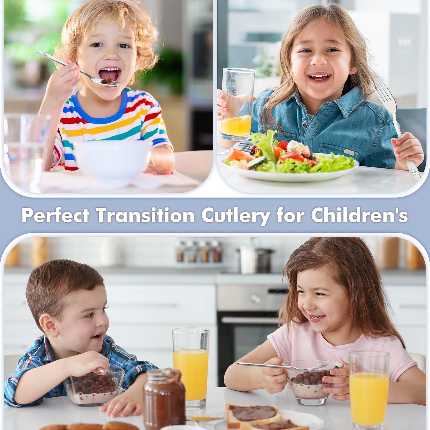Dishwasher safe toddler forks for self feeding