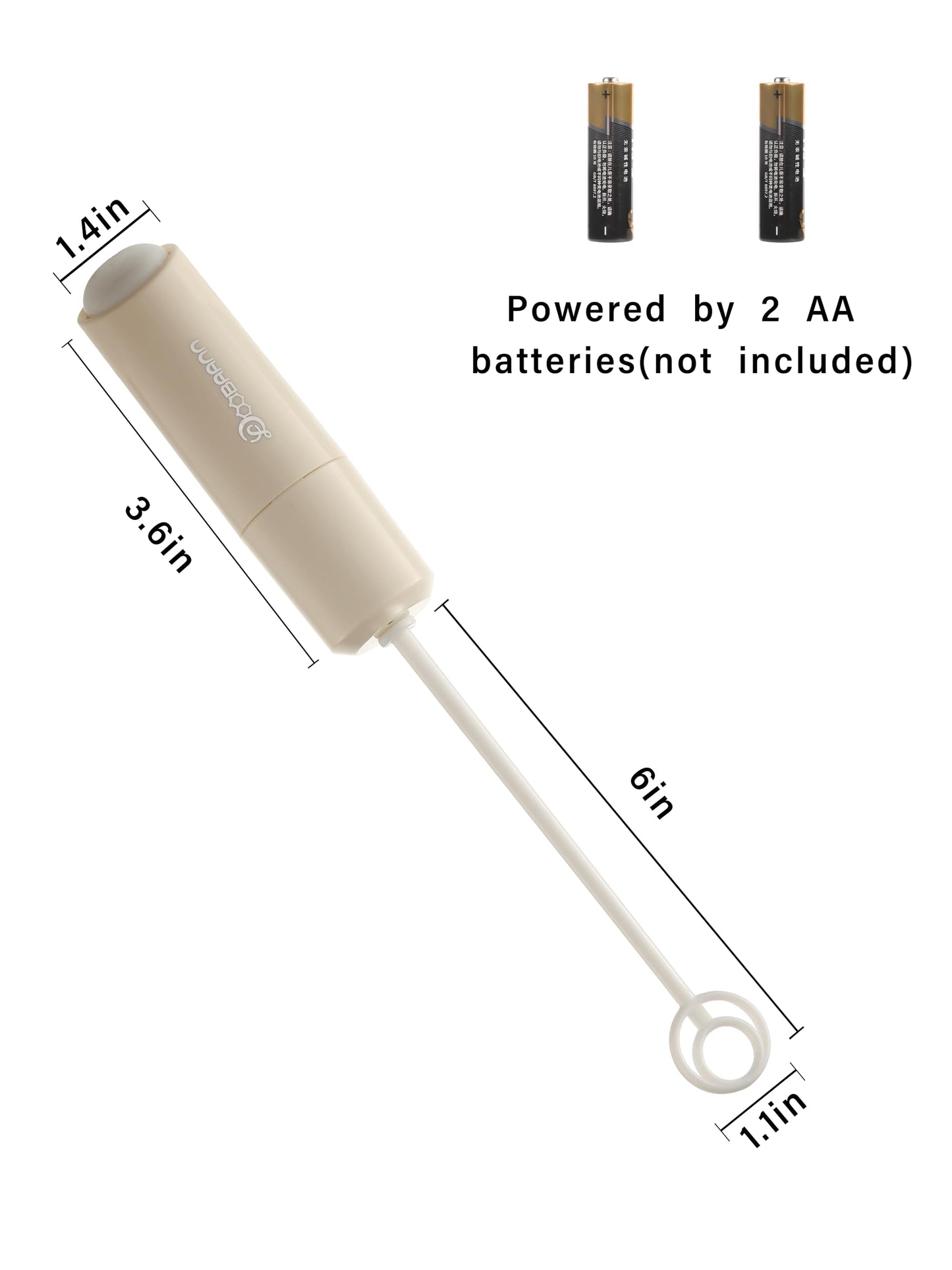 DOOBAANN BPA-free premium baby bottle stirrer package contents showing the mixer and ceramic base.