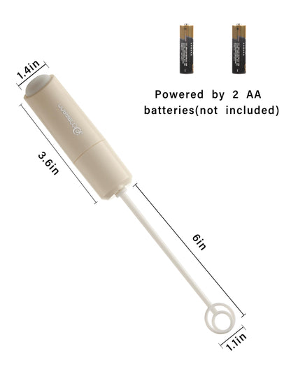 DOOBAANN BPA-free premium baby bottle stirrer package contents showing the mixer and ceramic base.