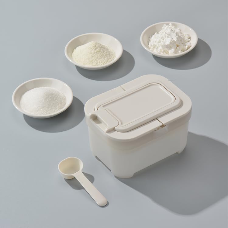 White 500ml shockproof baby food storage box with double layer sealing ring