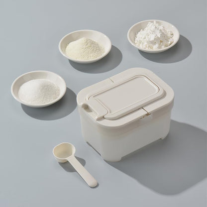 White 500ml shockproof baby food storage box with double layer sealing ring