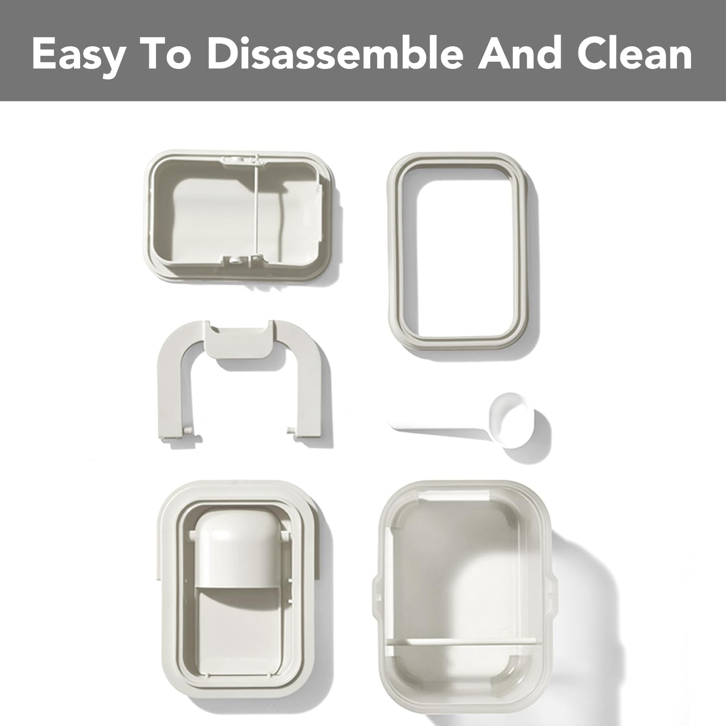 BPA free infant formula travel case with hygienic separate scoop compartment