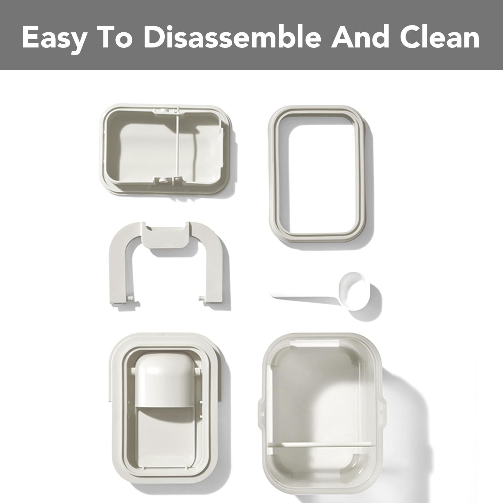 BPA free infant formula travel case with hygienic separate scoop compartment
