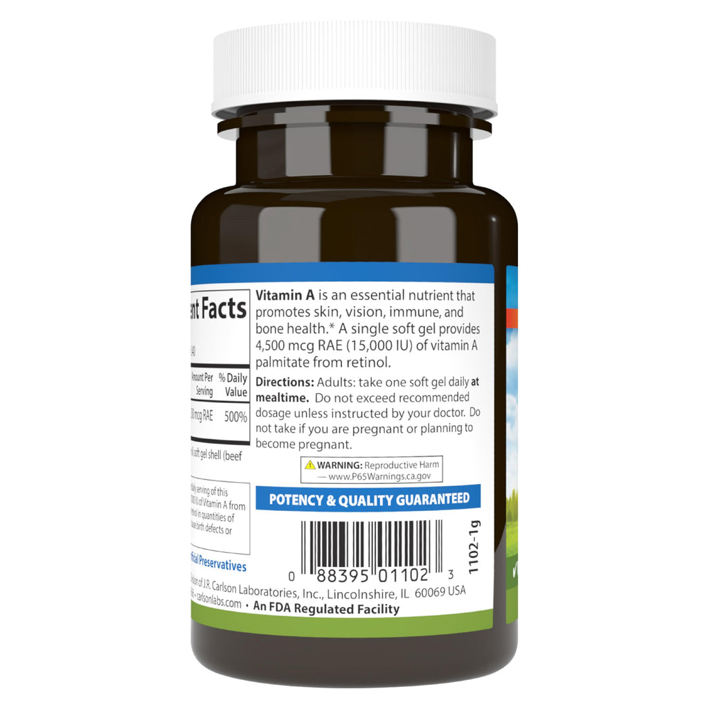 Carlson Vitamin A 240 count wellness product display