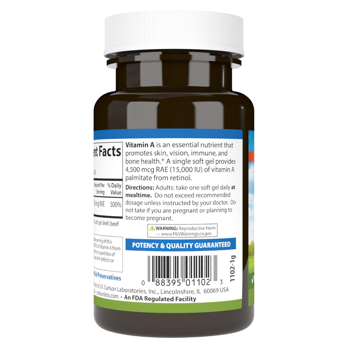 Carlson Vitamin A 240 count wellness product display