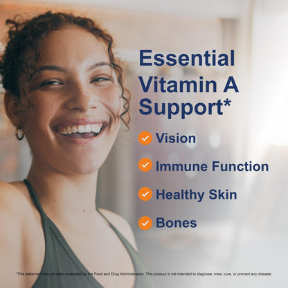 Side profile of Carlson Vitamin A 250 softgels container