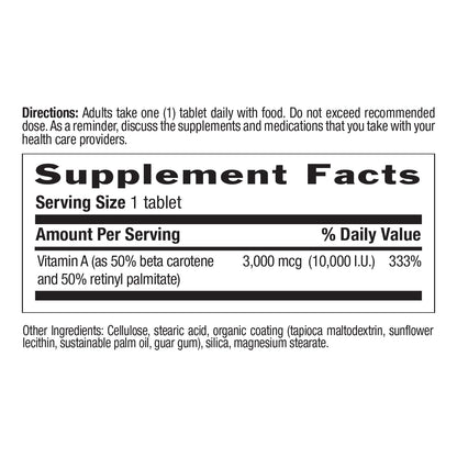 Authentic Country Life Vitamin A supplement seal