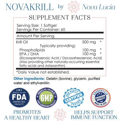 Premium burpless red liquid softgels containing authentic Antarctic marine omega three six nine