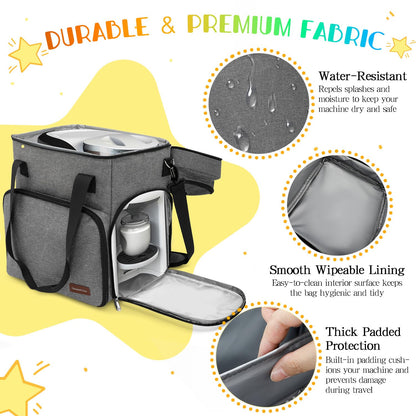 GarmentGlide premium organizer bag displaying transparent side window for water level checks.