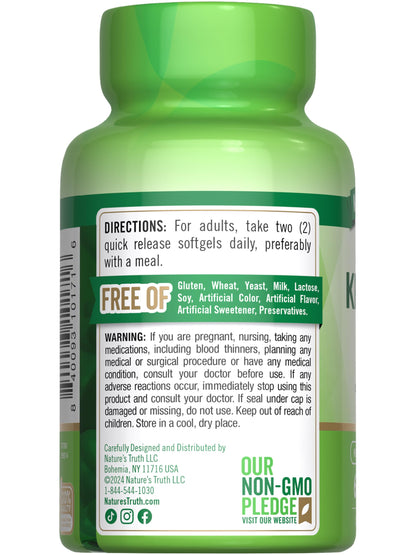 Nature's Truth Antarctic Krill Oil 60 count container for heart and brain support
