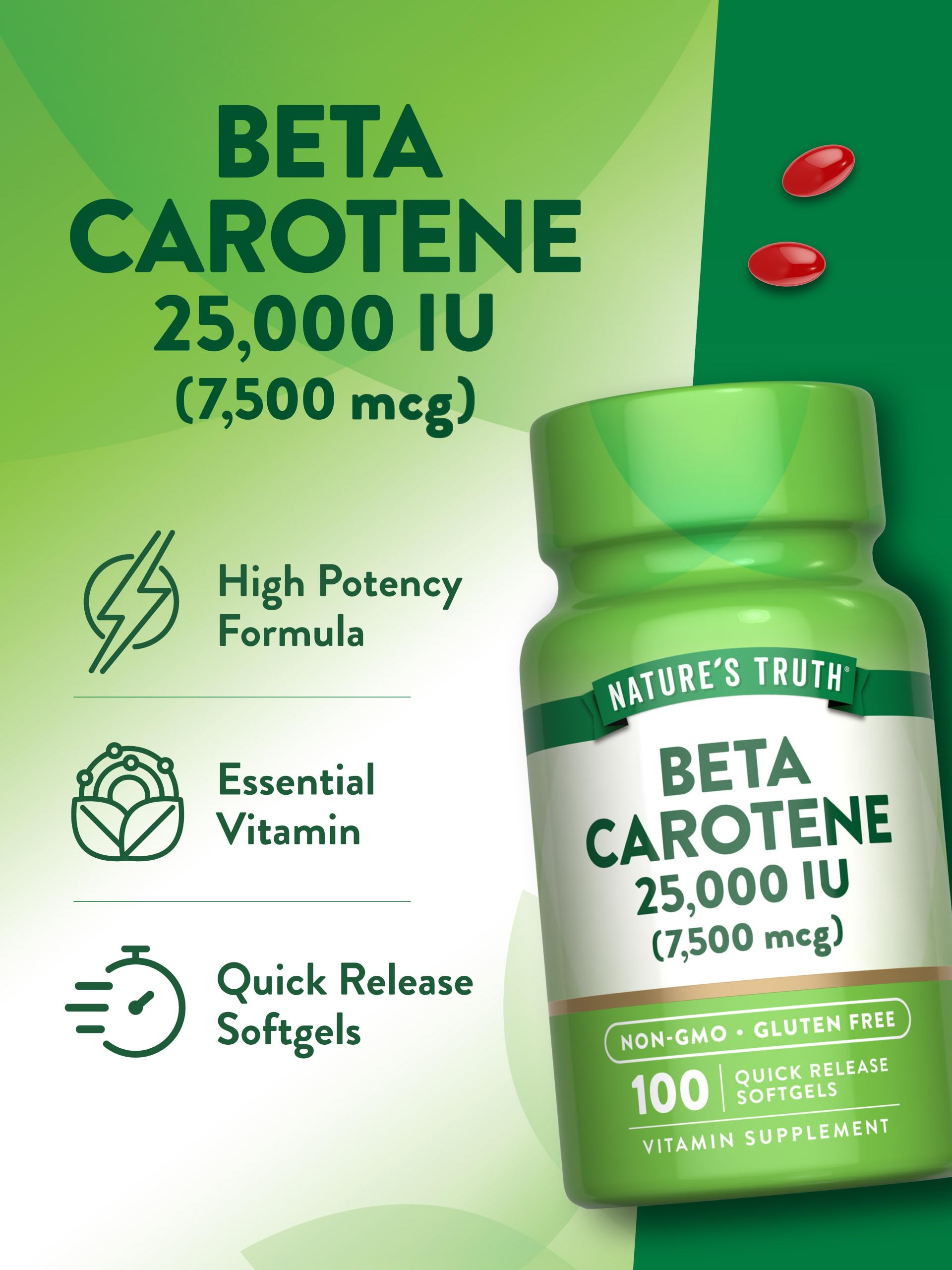 Nature's Truth 100 count quick release softgels bottle