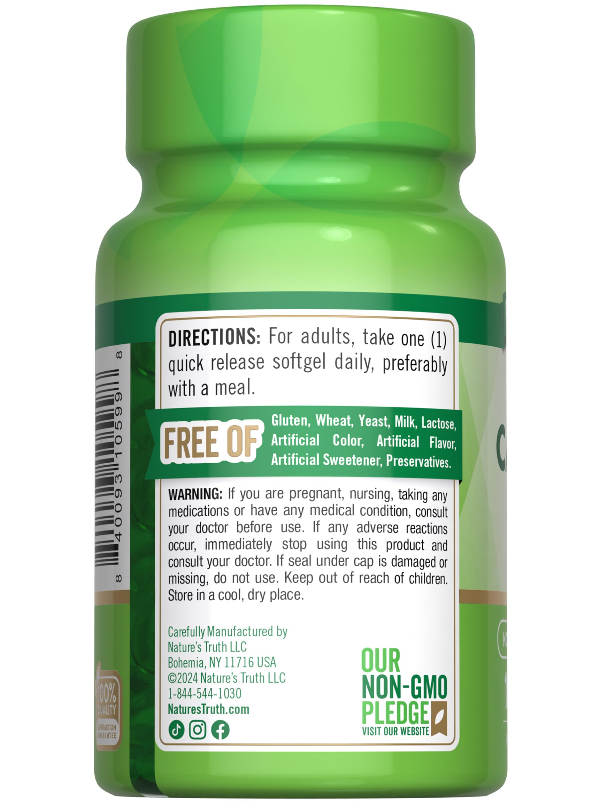 Nature's Truth high potency Vitamin A softgel close up