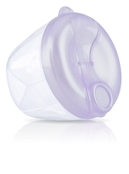 Top view of Nuby infant formula dispenser with easy pour spout