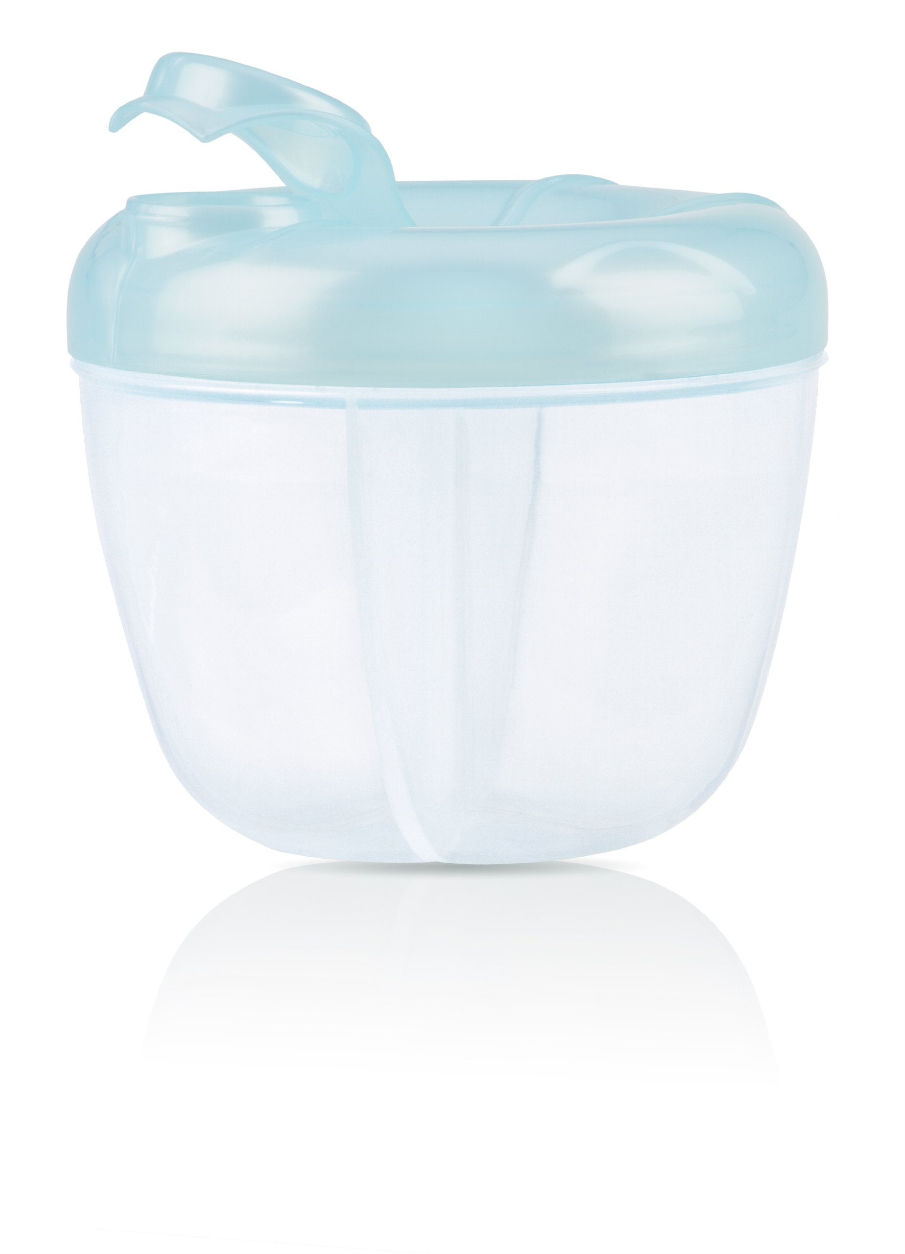 Nuby imported baby feeding storage accessory showing secure snap closure