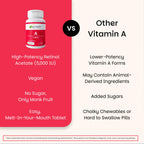 EZ Melts sublingual vitamin A supplement packaging and box