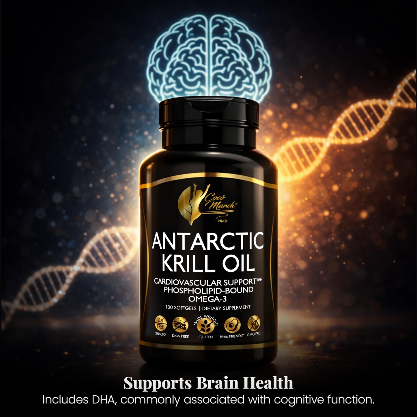 Rudra Retails selection of authentic Cocó March NMD Antarctic Krill Oil for advanced cardiovascular health.