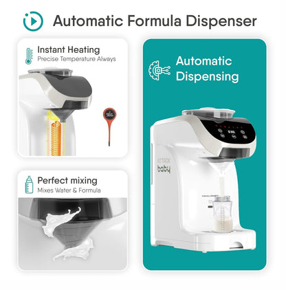 Attack Baby Formula Bomber WiFi controlled infant bottle maker top view
