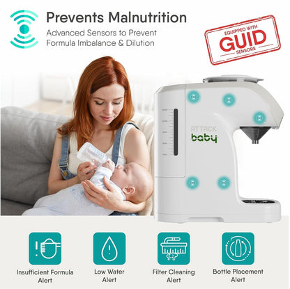 Authentic Attack Baby automatic bottle warmer and mixer for precise nutrition
