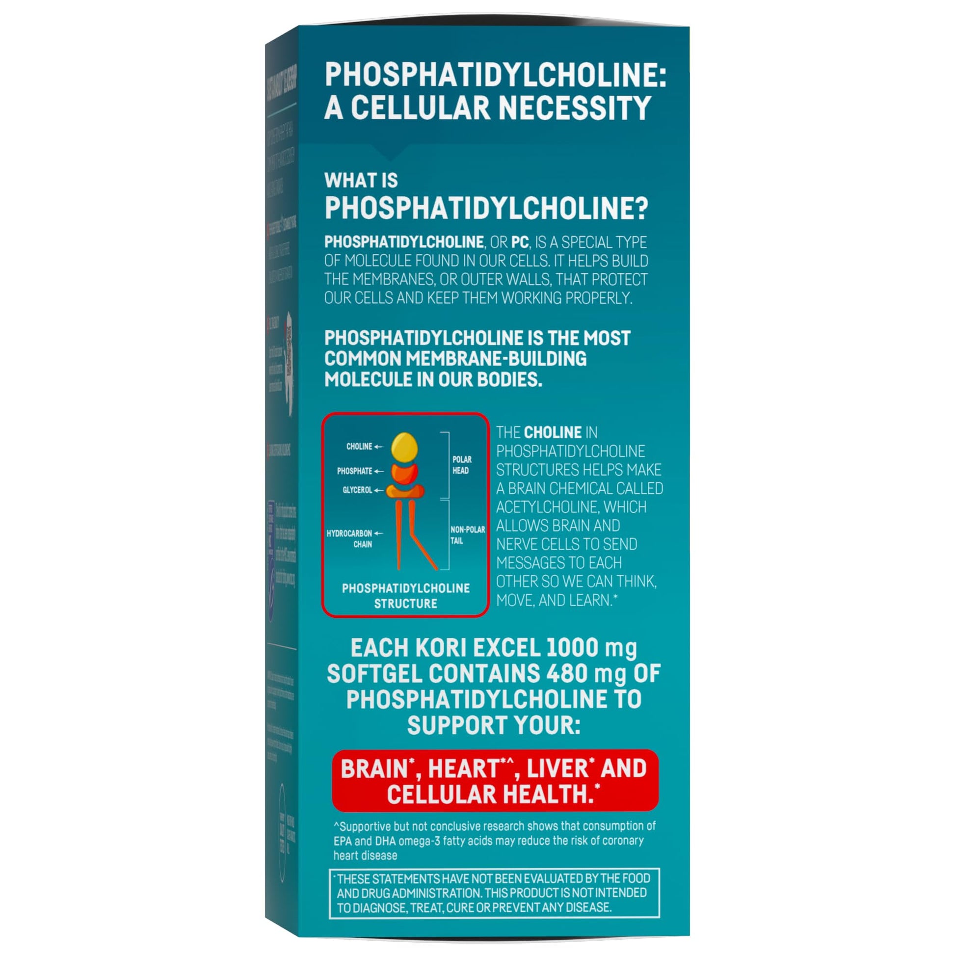 Kori Krill Excel packaging showing ingredients and supplement facts label