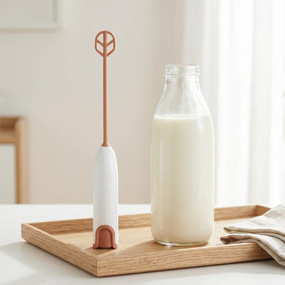Wakauto battery operated hand mixer highlighting the PP plastic construction.
