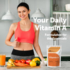 Micro Ingredients Vitamin A 25000 IU softgels non-GMO and allergen-free icons