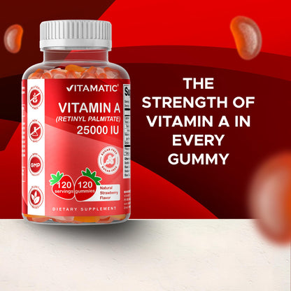 Vitamatic vitamin A gummies for vision and skin support