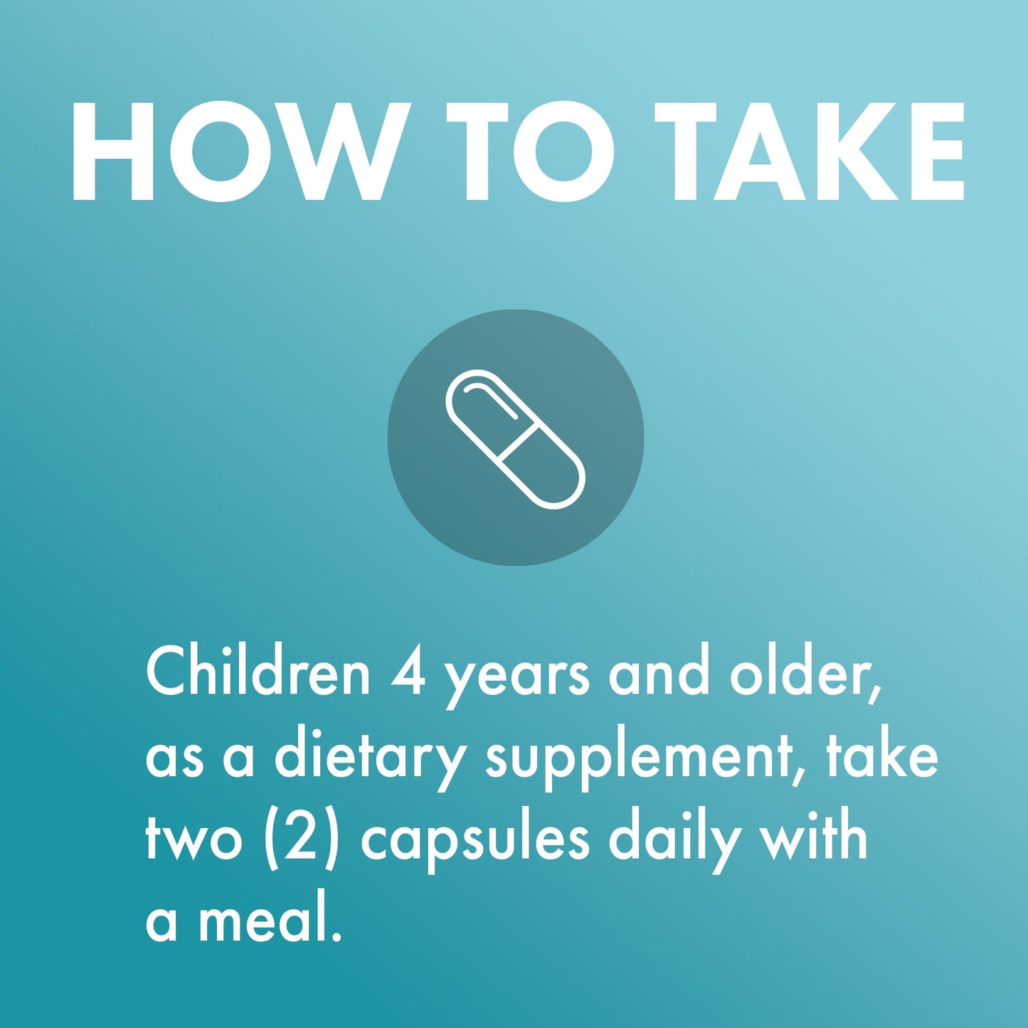 Tiny easy to swallow omega-3 capsules for children over four years.