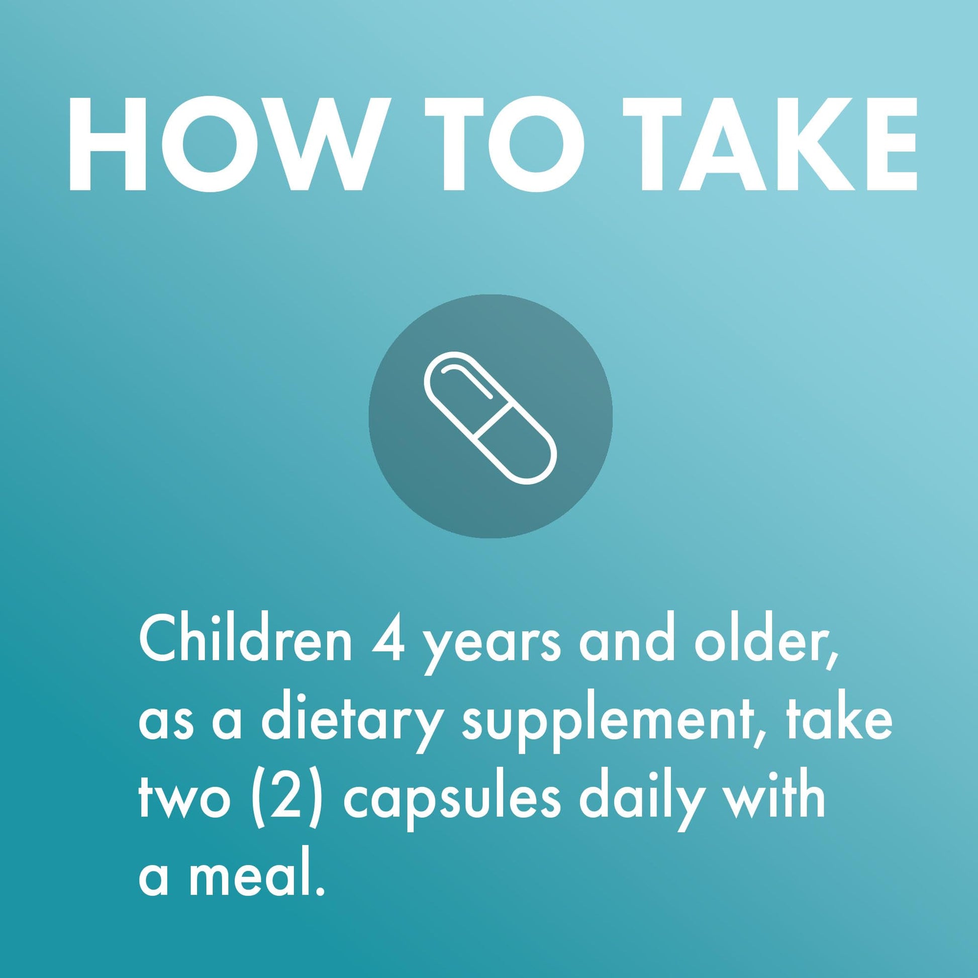 Tiny easy to swallow omega-3 capsules for children over four years.