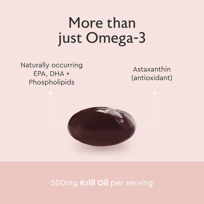 Premium omega 3 krill oil softgels with phospholipids and astaxanthin
