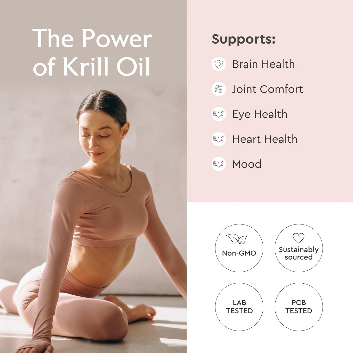 Authentic Alaya Naturals Antarctic krill oil packaging details