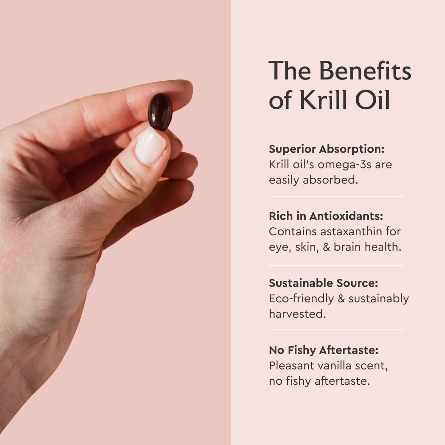 Non GMO and PCB tested krill oil capsules for heart health