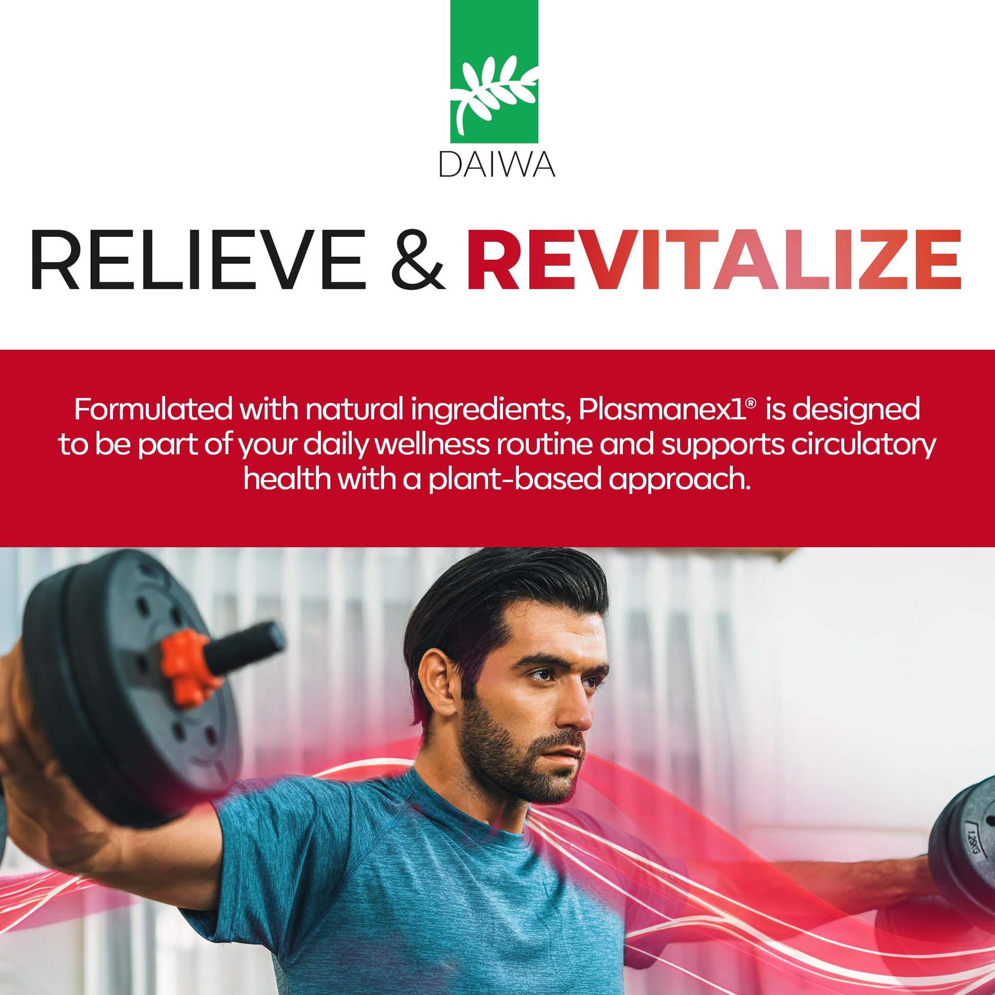Daiwa Plasmanex 1 circulatory health supplement patented BFPB blend information