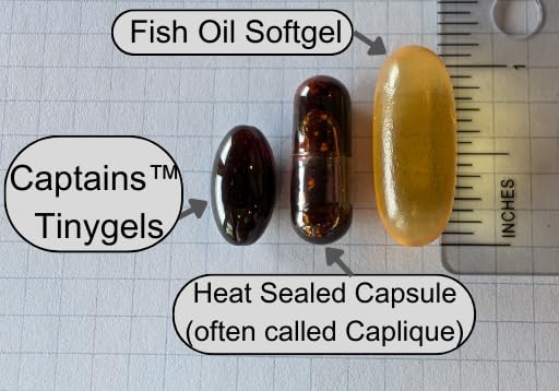 Captains Krill Oil supplement facts label showing EPA DHA and astaxanthin breakdown.