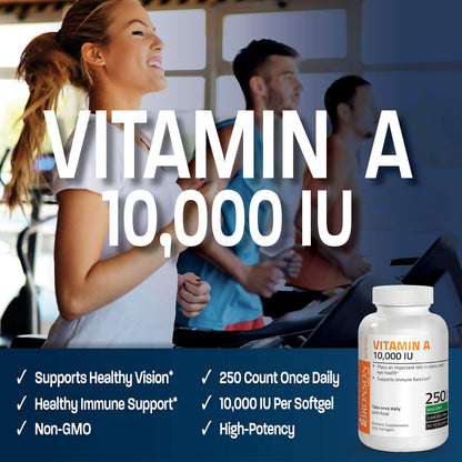 Single Bronson Vitamin A Rapid Release Softgel High Potency Support