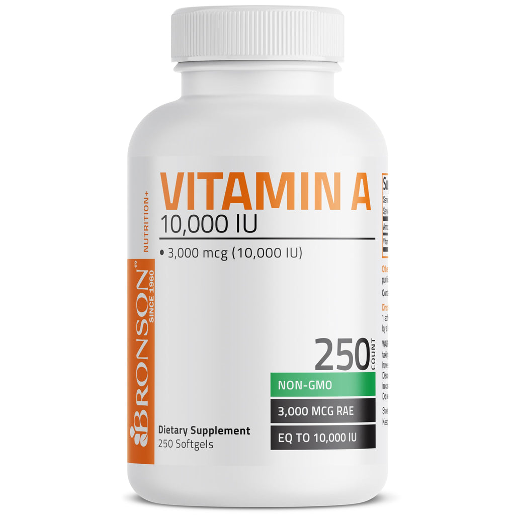 Bronson 10000 IU Vitamin A Palmitate Softgels For Healthy Vision Support