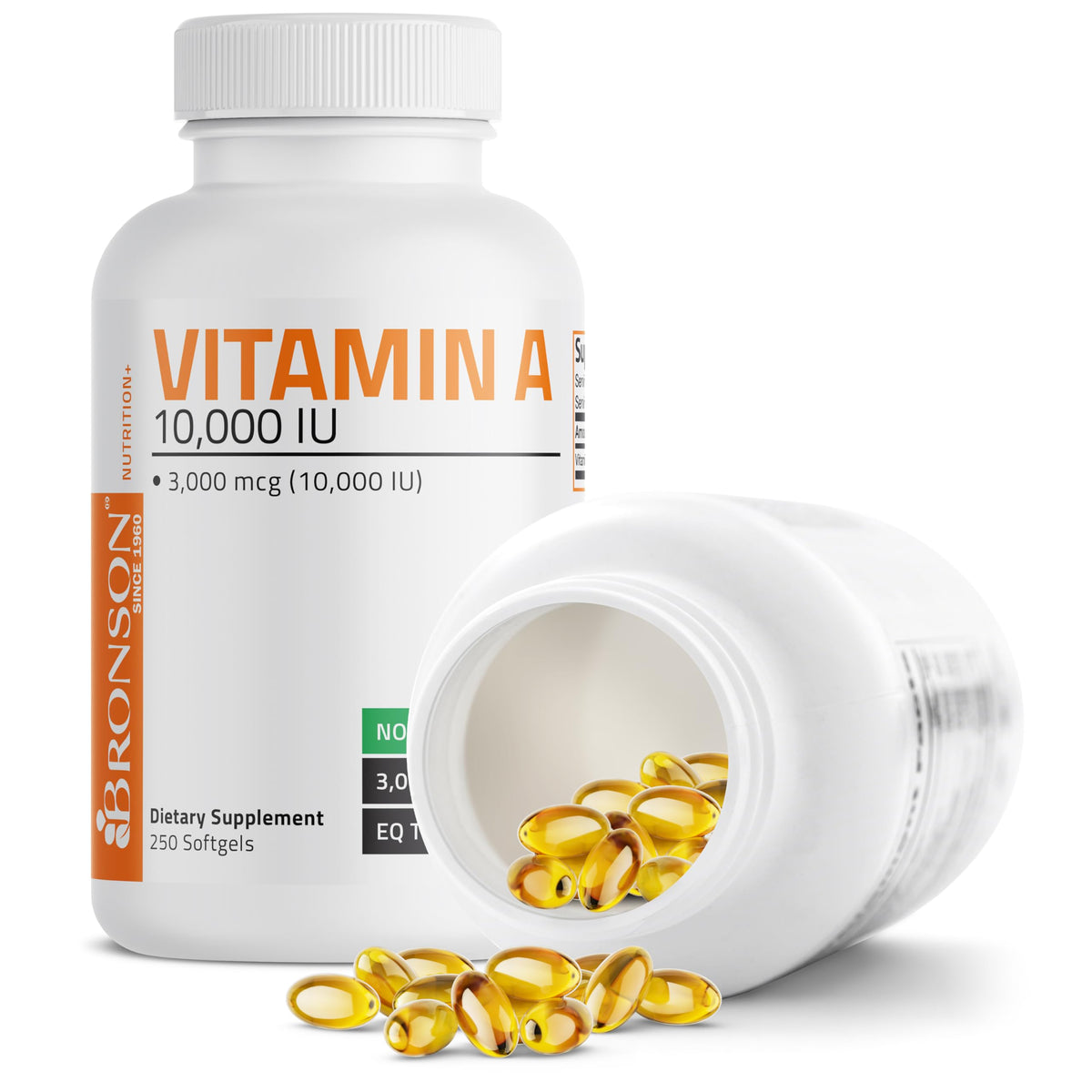 Bronson Vitamin A Softgels Immune System Health USA Imported Dietary Supplement