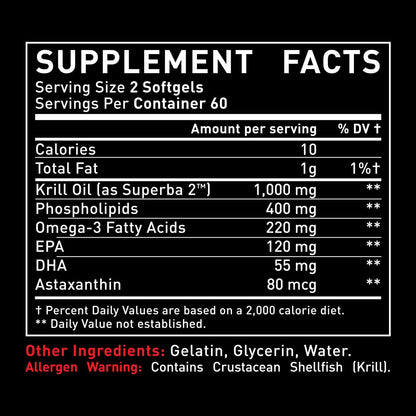 Authentic USA imported Zeal Naturals krill oil dietary supplement bottle.