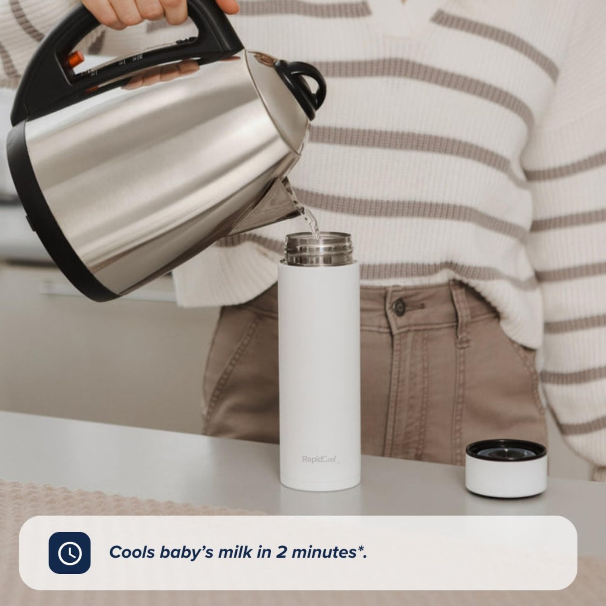 Portable formula maker travel kit for convenient baby feeding