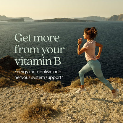 New Chapter organic B complex supplement label showing supplement facts and ingredients