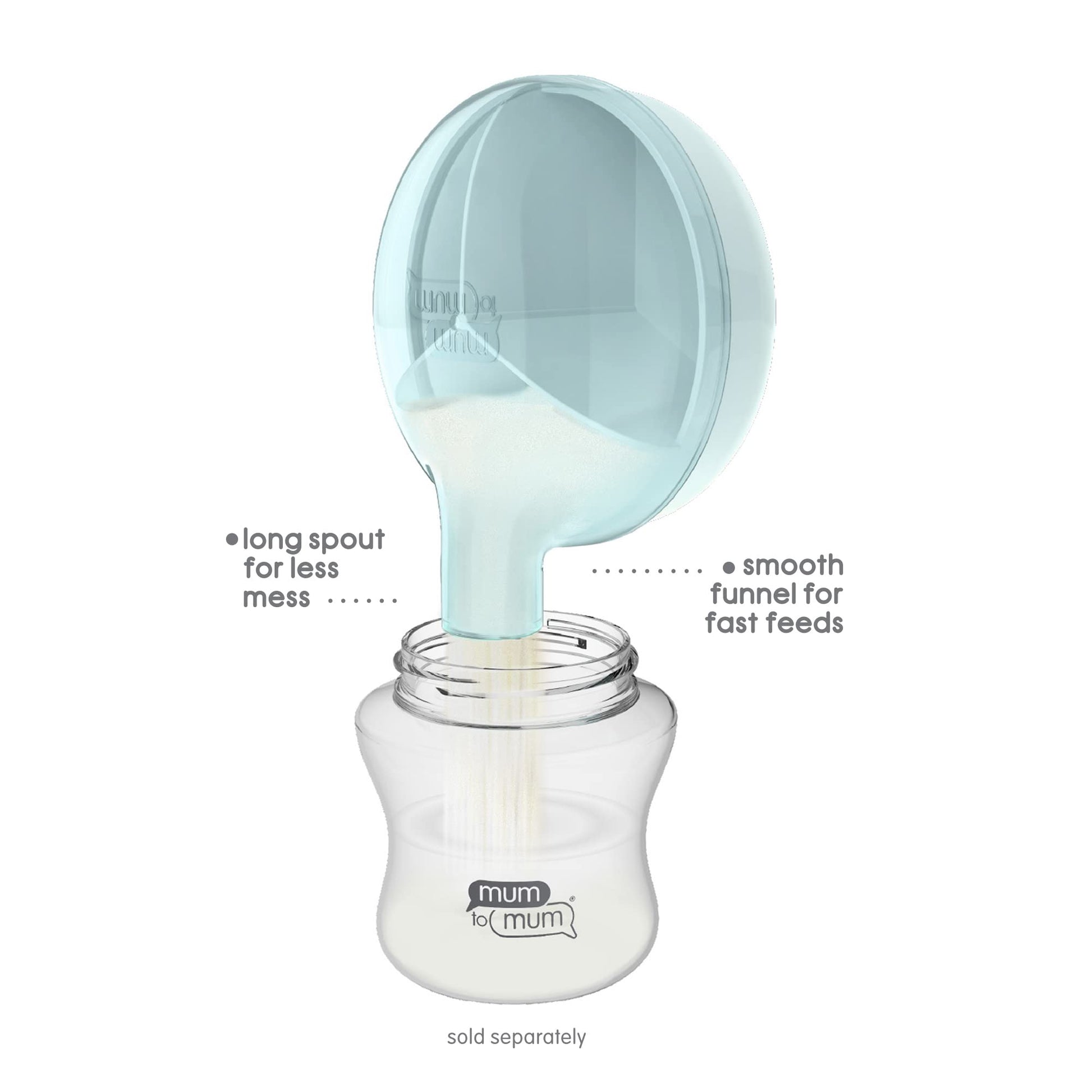Mum To Mum formula holder showing three separate compartments for pre-measured powder