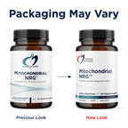 Close up of vegetarian capsules of Mitochondrial NRG cellular health supplement