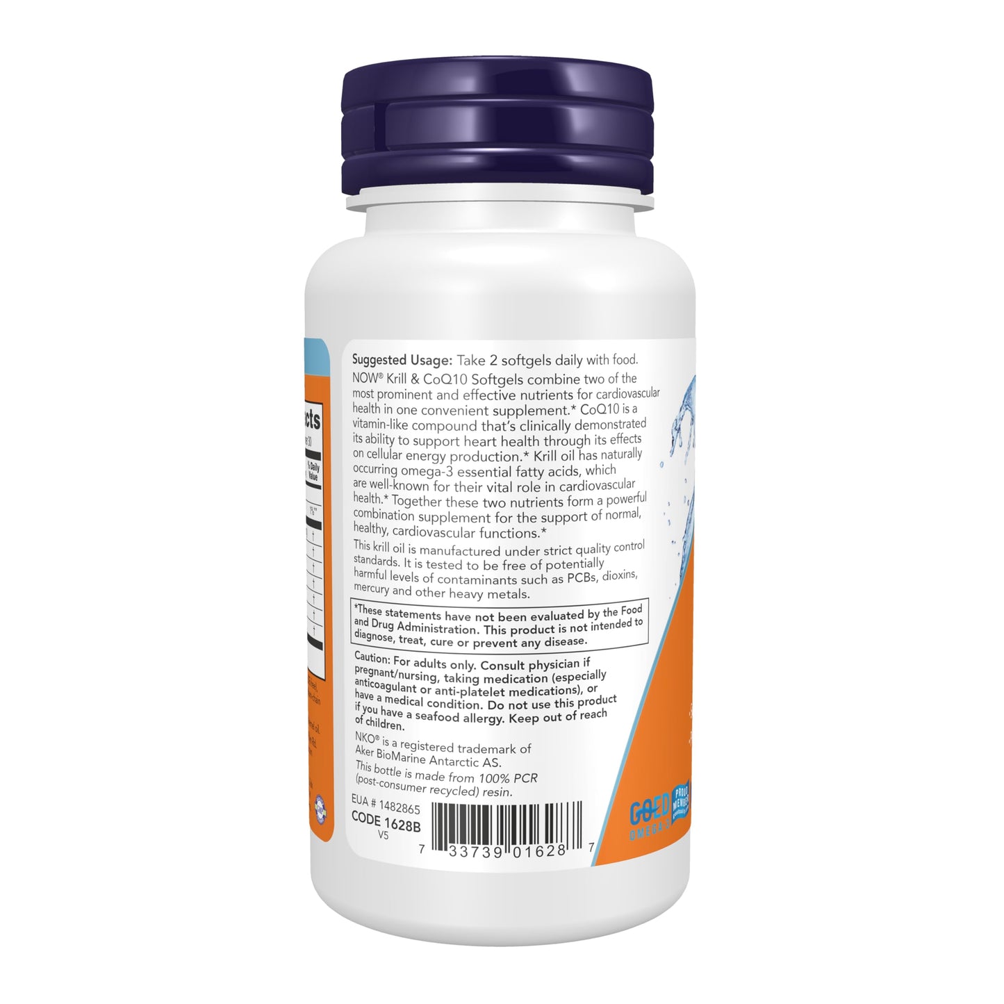 Authentic NOW Foods phospholipid omega 3 capsules for cardiovascular care