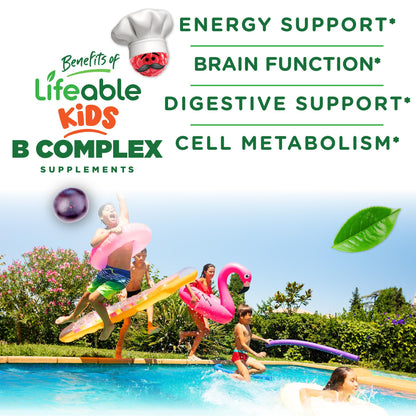 Strawberry flavored vegetarian pectin gummies by Lifeable for kids immunity.