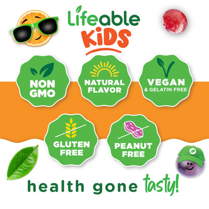 Authentic USA imported Lifeable dietary supplement bottle for children's cellular energy.