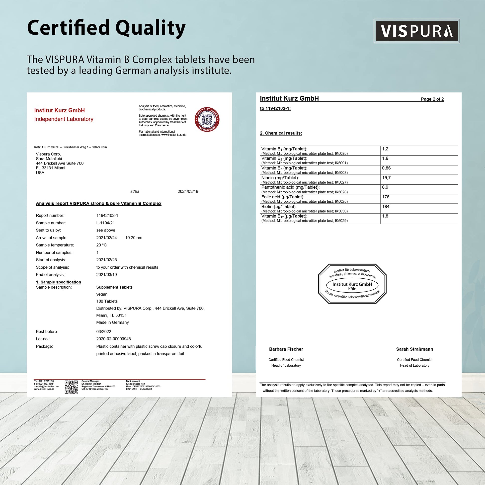 Vispura high potency health supplement made without magnesium stearate for stress management.