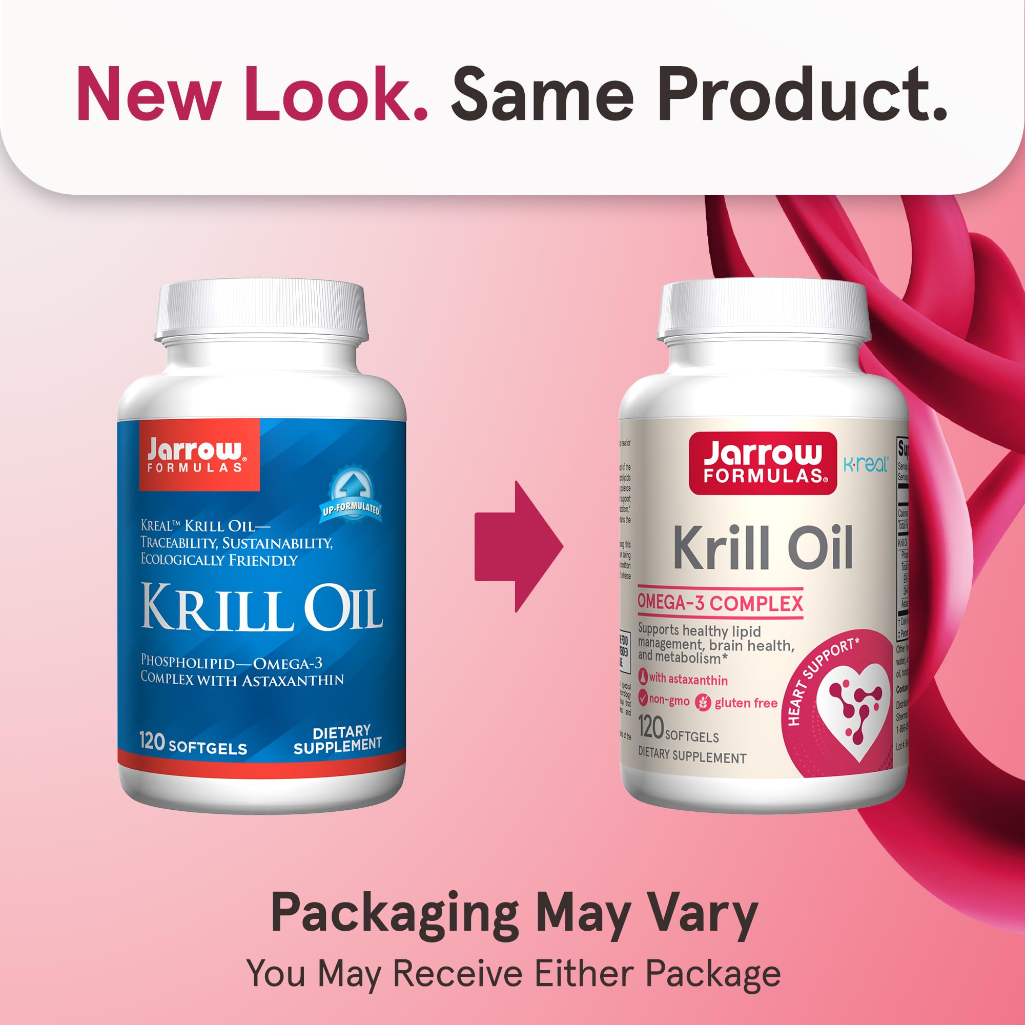 Jarrow Formulas Antarctic Krill Oil phospholipid complex supplement facts and ingredient label