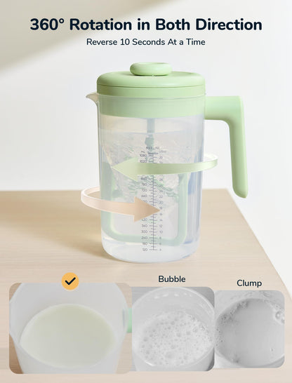 NehNeh Baby bidirectional automatic milk mixer close up view