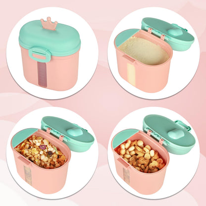 Accmor multi-purpose toddler food storage box filled with fresh fruits and snacks
