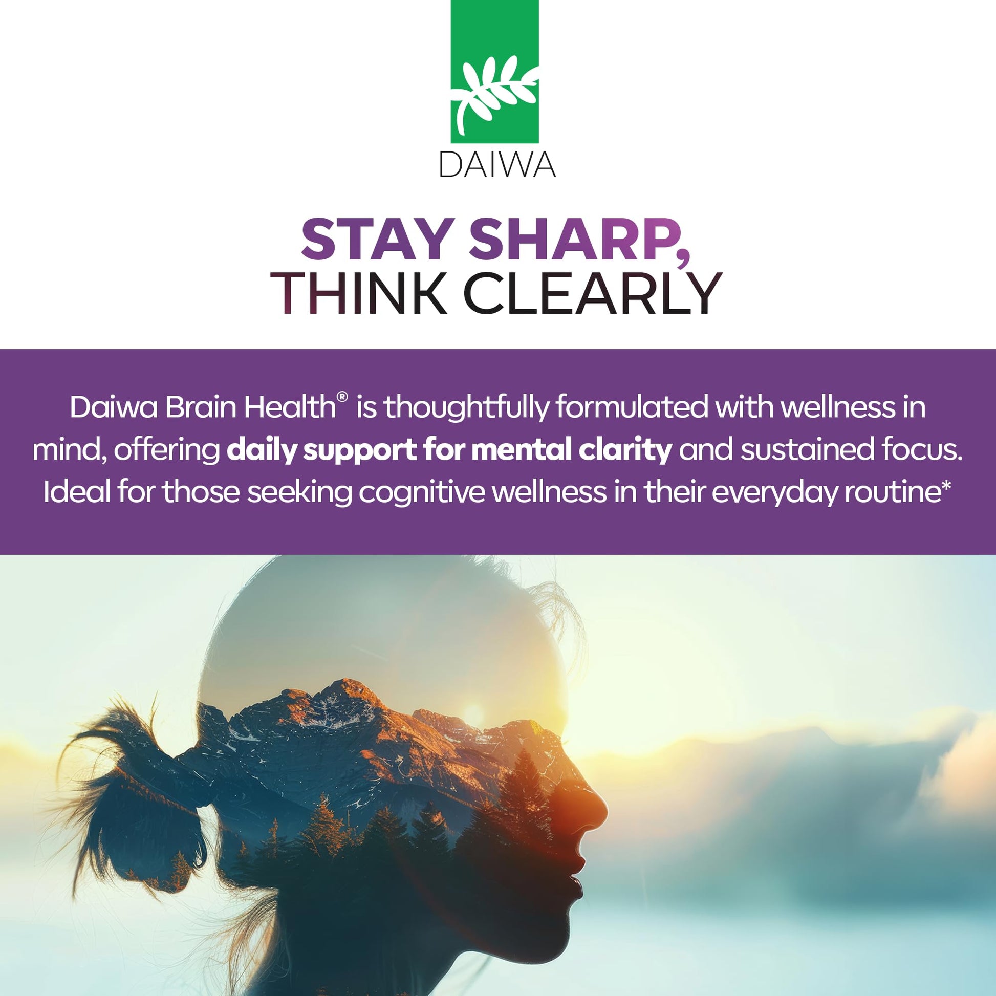 Daiwa Health Development brain health memory booster softgels supplement factual label details
